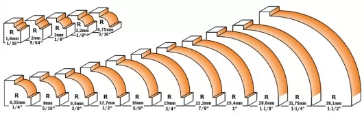 Fresa A Raggio Concavo Con Cuscinetto In Hw R 15,9 Cmt 938.445.11